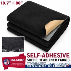 Car Headliner Faux Suede Fabric 19.7″×80″ for Interior Headliner Cards Door Dash
