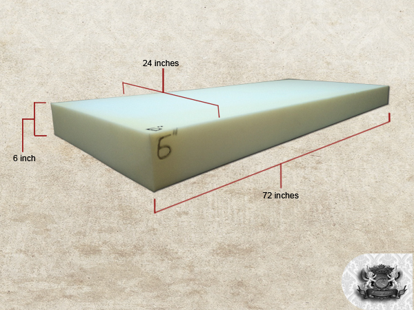 6″ x 24″ x 72″ Medium Density High Quality Foam Sheet