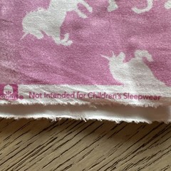 Unicorn Fabric JOANN FABRICS “MAGIC MOON” PINK/WHITE COTTON FABRIC 2 2/3 Yards