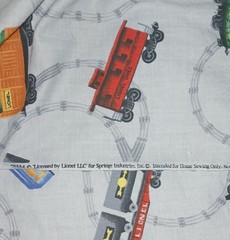 Lionel Train Fabric 2 yards x 44 inches