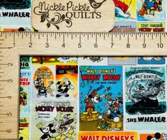 Mickey and Friends Posters Fabric BY HALF YARD 100%Cotton 