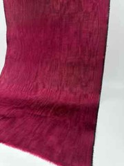 Burgundy Silk Moire Fabric By The Meter, Watermark Patterned Shantung.