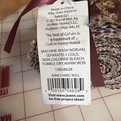 Jelly Roll 2.5 X 42” Beige Black Wine Fabric