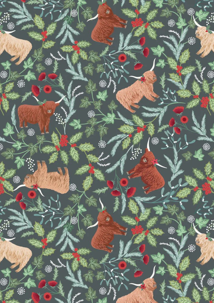 LEWIS & IRENE – Celtic Christmas – Highlands – Iced Forest 1/4yd
