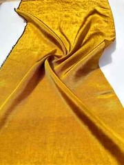 Warm Gold Silk Moire Fabric By 2 Meters, Watermark Patterned, Silk Moiré.