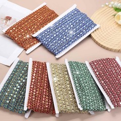 0.7 Inch x 14 Yards Sequin Ribbon Trim, Wave Woven Braid Trimming Flat Sequin…