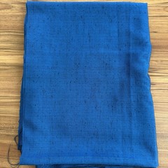 Vintage Blue Slub Apparel Fabric Textured Woven 1 yard + 12″ L x 66″ W