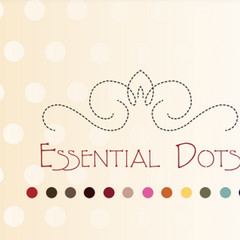 Essential Dots 8654 69 White Pink Polka Dots Moda