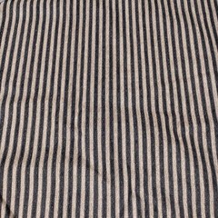 Vintage Woven Tapestry Upholstery Fabric 10 Yards Black Striped Chenille Velour