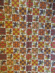 “Harvest Time” FALL LEAVES COTTON Fabric Hegdahl General Fabrics 1Y3″X44″