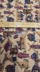 County Fair Hoffman International Fabrics Cotton Fabric 2 1/8 YARD Birdhouses