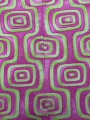 Modern Geometric Decorator Fabric Cotton Fushia/Lime Green ***Read for Yardage