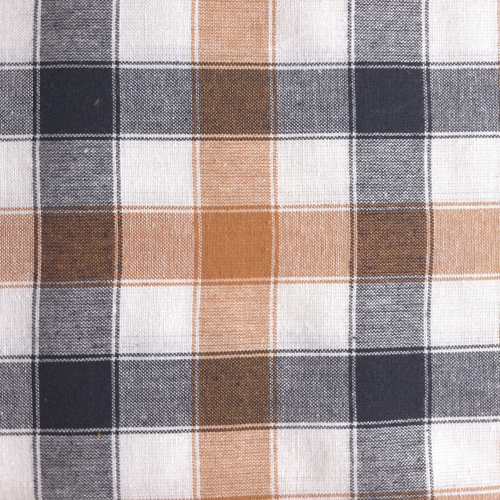 Rustic Gingham Plaid Cotton Fabric 40″ By The Yard
