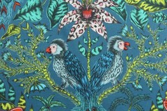 CLARKE & CLARKE BY EMMA SHIPLEY CURTAIN FABRIC Amazon 1.4 METRE NAVY 100% COTTON