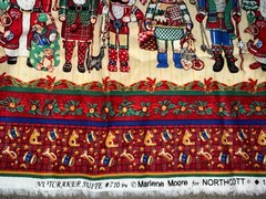2.3 Yds Northcott Nutcracker Suite Nutcracker Border Christmas Cotton Fabric