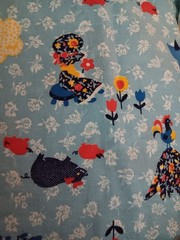 39×43 flannel barnyard scenes