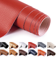 Faux Leather Fabric 54″ Wide Vinyl Upholstery Fabric by the Yard 0.7MM Thick Sof