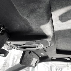 Suede Auto Headliner Fabric 120″ L × 60″ W with Foam Backing – Black Interior…