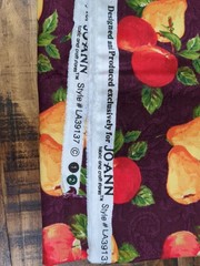 Joann Fabric Style #LA39137 2 Yards x 42″ Apples and Pears