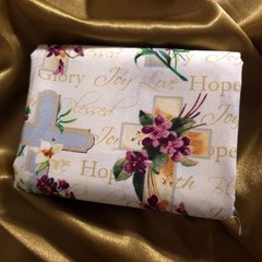 Religious Faith Crosses Cotton Fabric 44″x36″ Precut Yard Inspirational