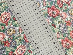 Vintage Stanley King Studios Screen Print Floral Fabric