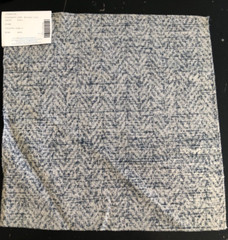 BAILEY & GRIFFIN Cosmati in Navy 17″ Woven Chevron Fabric Sample