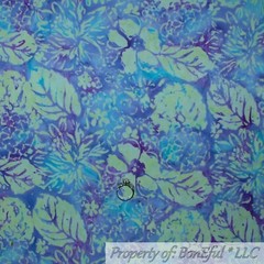 BonEful Fabric FQ Cotton Quilt Aqua Blue Fancy Nancy Girl Umbrella Tea*Cup Party