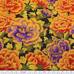 Kaffe Fassett Kimono Rust Floral Westminster Fibers Cotton by the HALF YARD