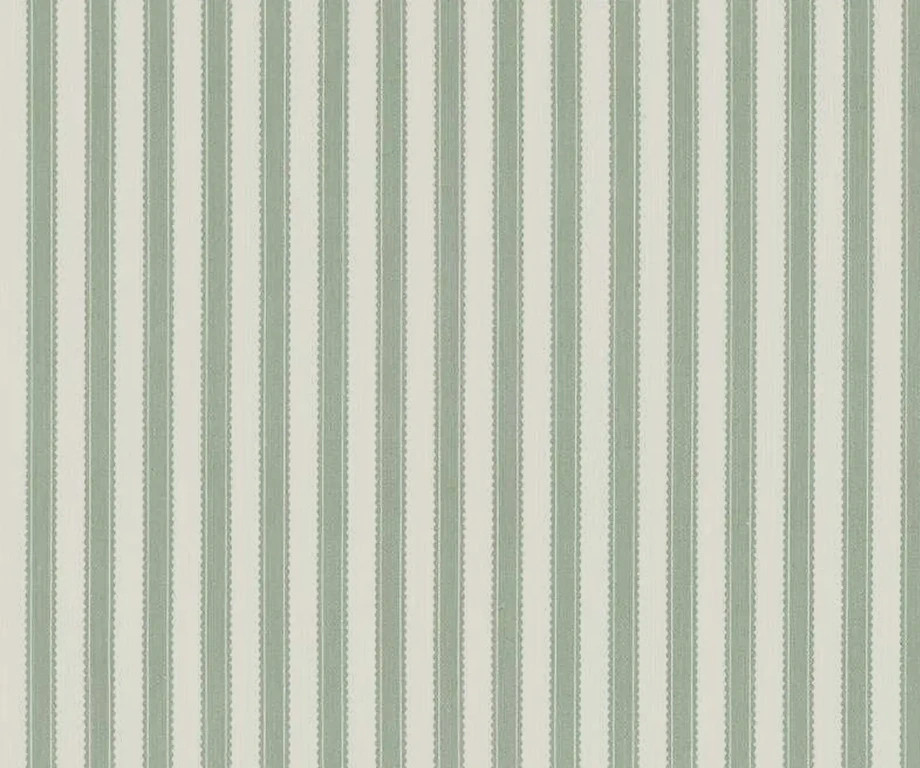 SANDERSON CURTAIN FABRIC DESIGN Pinetum Stripe 5.9 METRES BLUE CLAY COTTON BLEND