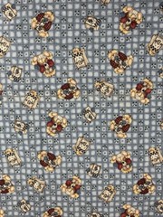 Vintage Fabric SSI Cat Checkered Past 1.5yards