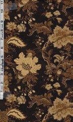 Brown Countryside Large Floral by Wilmington Prints bty