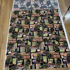 3.5 yds Huge Piece Vtg Fabric Shamash & Sons 1993 Pattern 3387 (108×44)