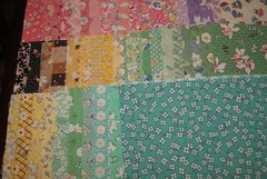 Vintage 85~ 10×10″ Charm Squares 1930s Reproduction Fabric Prints Aunt Grace ++