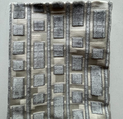 Groundworks Mary Fisher Resolution Frost Designer Fabric Remnant 24″x25″