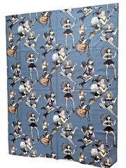 Alexander Henry Gorgeously Goth Dark Gray Fabric Sexy Ladies Cat Halloween Yard
