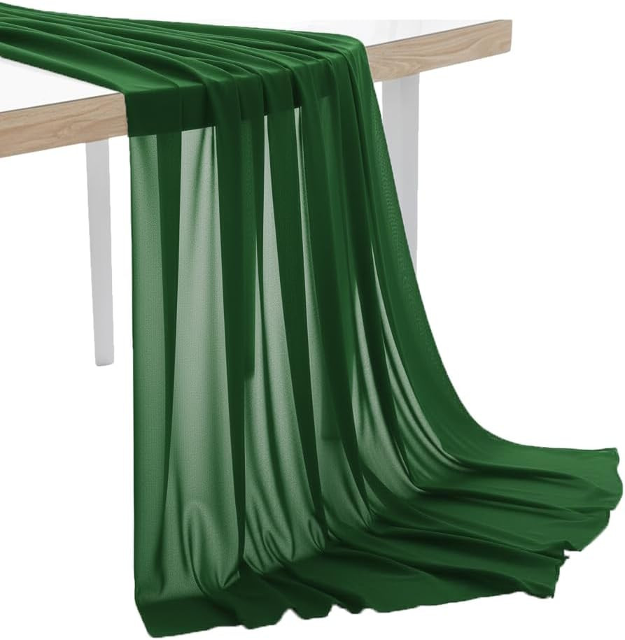 Pack of 25 Yard Chiffon Fabric, Sheer Soft Draping Fabric Bolt for Wedding Party