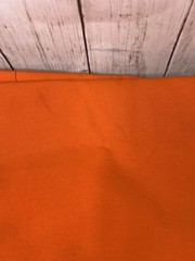 Vintage Fabric Cotton Twill Bright Orange 2.33 Yard 58″ Wide Unbranded Heavy