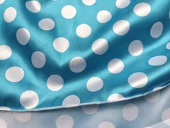 58” Wide 2cm Big Polka Dots Satin Fabric Polyester Diy Sewing Crafts Material
