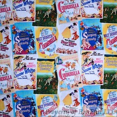 BonEful Fabric FQ Cotton Quilt Blue Curious George Monkey Ice Cream Donut Candy