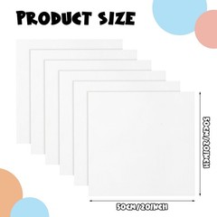 40 PCS 20×20 inch White Cotton Fabric Squares Quilting Patchwork Bundles