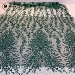 10 Colors 3D Beaded Lace Fabric Shiny Sequin Dress Dress DIY Decor Fabric Lace