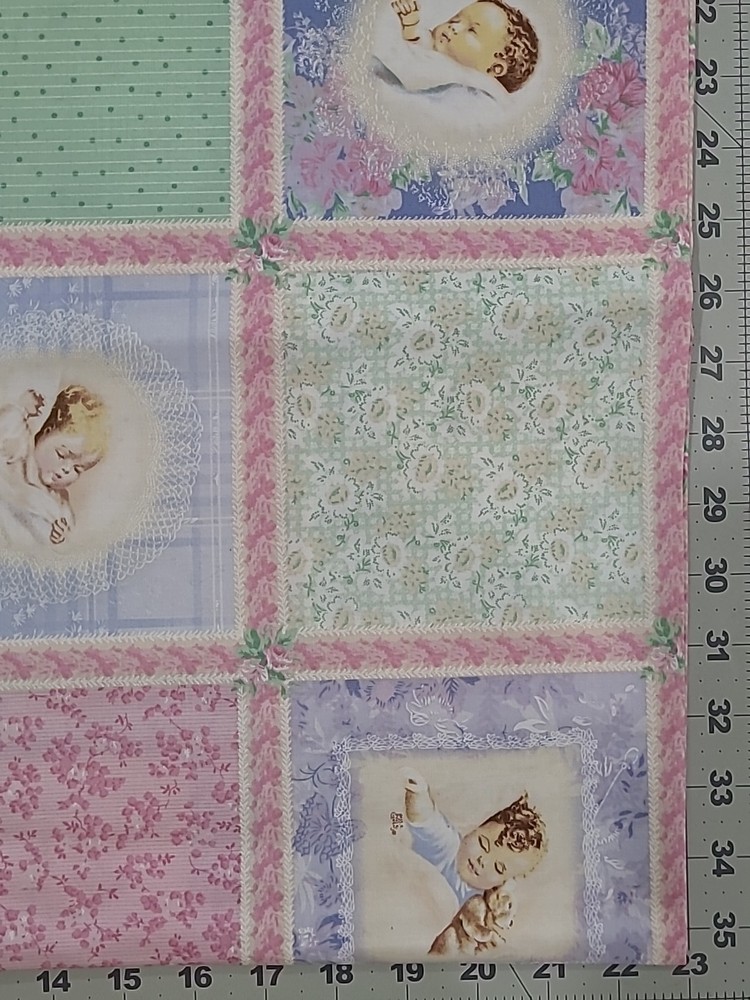 Bessie Pease Quilting Treasures Nursery Patchwork 2 Yards Double Boarder