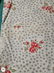 vintage floral cotton fabric, 44 By 36 Inches, #27