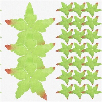 Artificial Flower Sepal Kit 100 Pieces Fabric Green