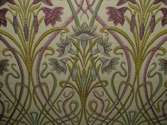 Art Nouveau Jacquard Fabric 1.9 Metres Tiffany Mulberry Curtain Upholstery