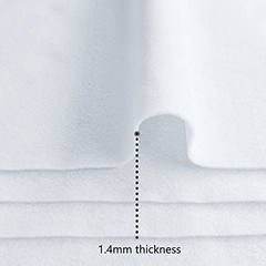 White Felt Fabric, Soft Felt Sheets for Crafts, 1.4Mm Thick 8″X12″ Craft Felt 20