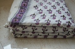 7 Yard New Hand Block 100%Cotton Floral Fabric NO TARRIF CHARGES 100% ✅ZK-102#