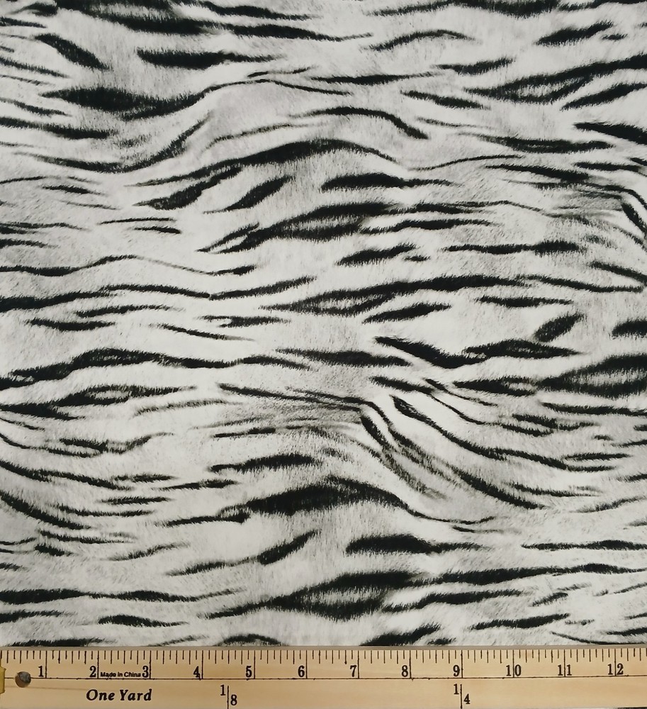 Knit Animal Kingdom Rainbow Snow Tigers Pattern 58″ Wide Fabric by Yard D343.33
