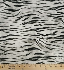 Knit Animal Kingdom Rainbow Snow Tigers Pattern 58″ Wide Fabric by Yard D343.33