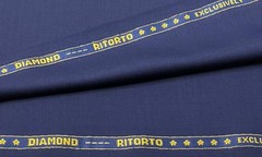 Solid Blue Super 150s Wool Blend Fabric Suiting Thobe Dishdasha 3.50m x 1.50m